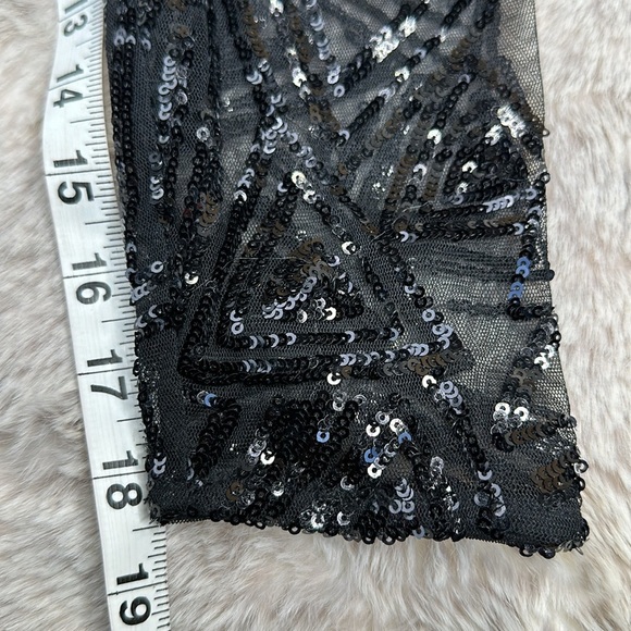 City Chic Black Glitter Dress - Picture 14 of 14